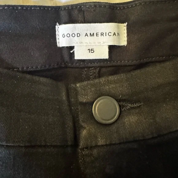 Good American Charcoal Buttoned Pants size 15 - Picture 2 of 5